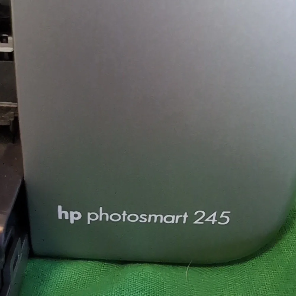 HP Photosmart 245 Photo Printer with Bag Software Paper Power Cord Does Not Work